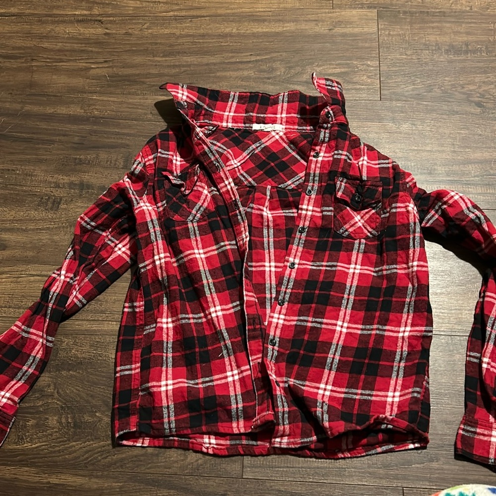 Red plaid flannel